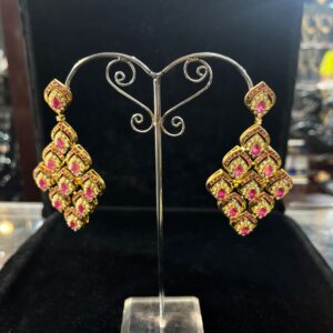 Women Long Earrings (Jadau)