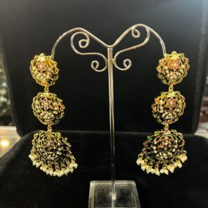 Women Long Earrings (Jadau)