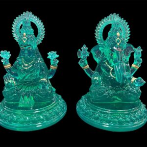 Green Laxmi & Ganesh Ji (Big)
